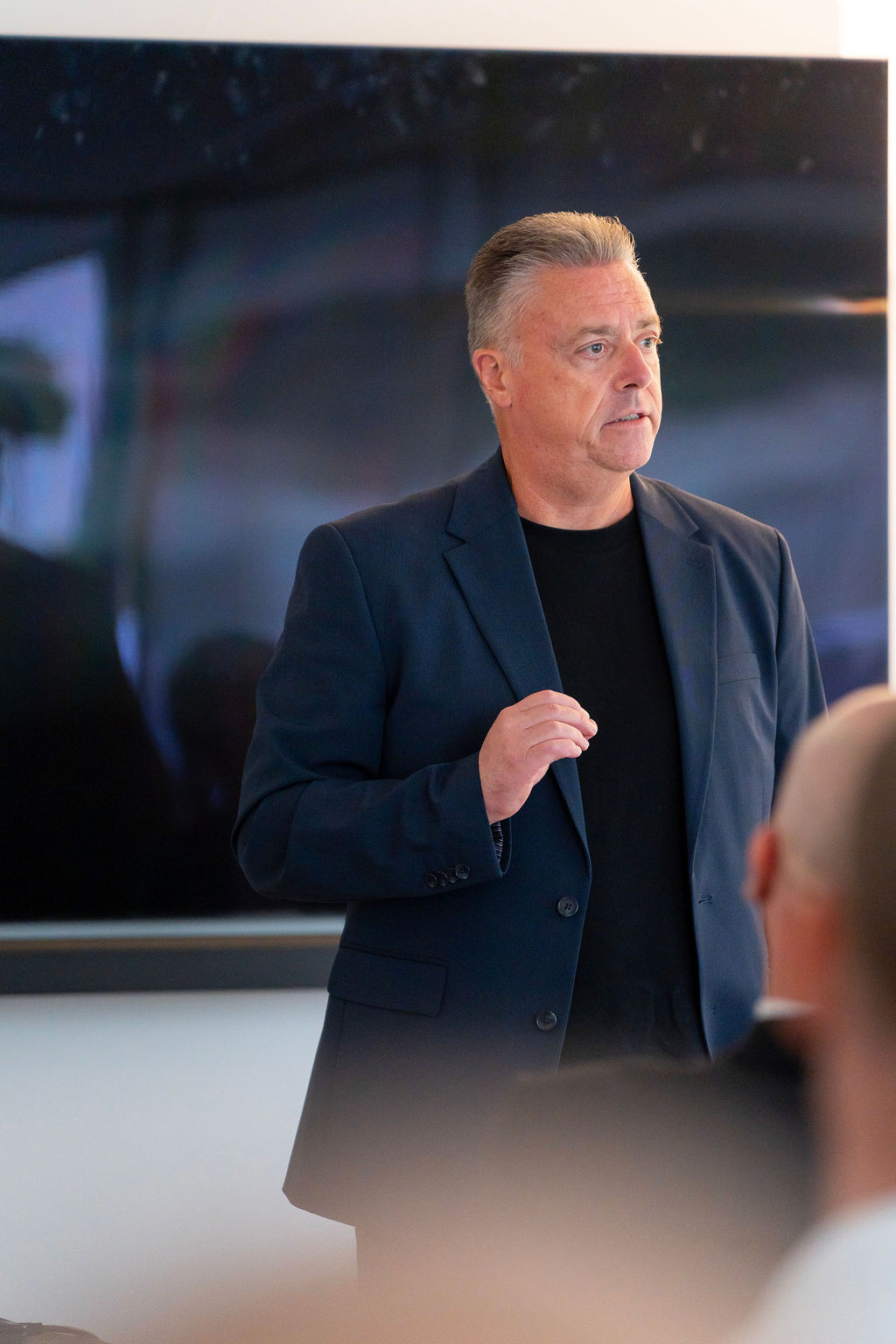 Hans-Jürg Schürch, Group HR Leiter der fenaco-Gruppe, im Praxisreferat.